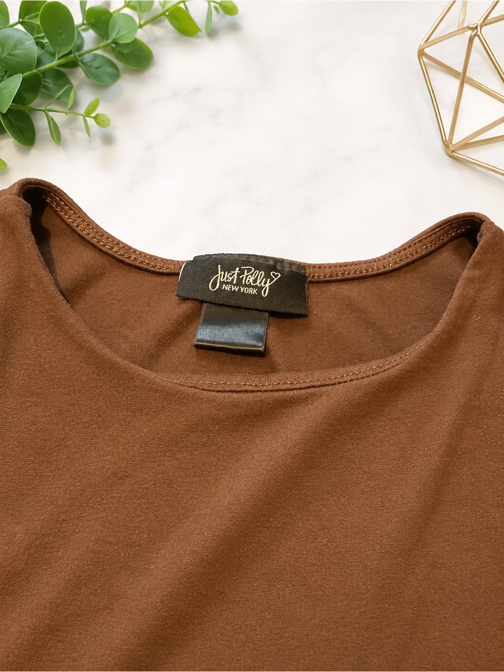 Just Polly New York Brown Sleeveless High Neck Bodysuit | Women’s - Picture 2 of 2